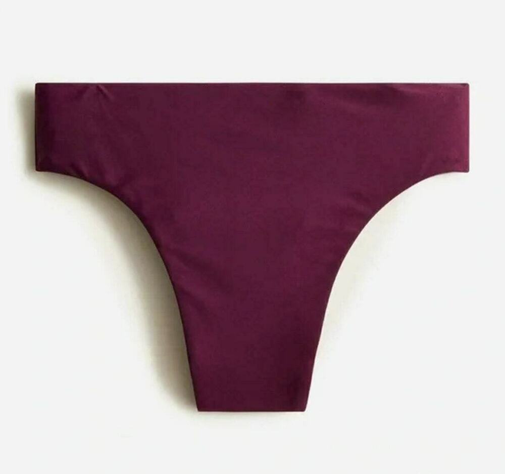 J.Crew High Rise Bikini Bottom Purple Plum Beach Resortwear Plus Size 2X NWT